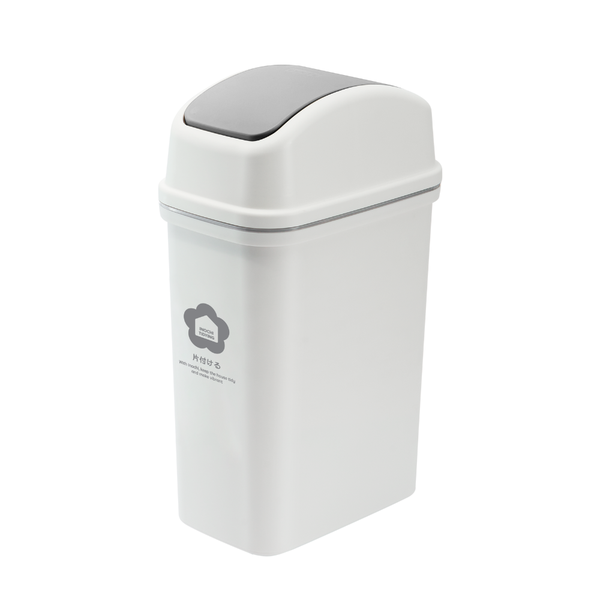  Thùng rác nắp lật Hiro 15L (kèm ruột) 