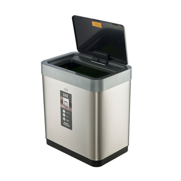  Thùng rác cảm ứng 2 ngăn Hiro Mirage 10L+10L 