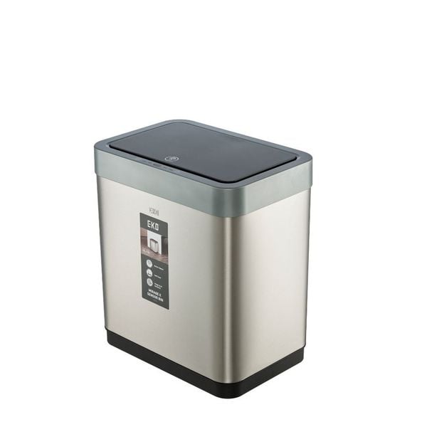  Thùng rác cảm ứng 2 ngăn Hiro Mirage 10L+10L 