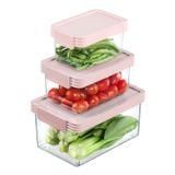  Bộ 3 hộp thực phẩm tritan chữ nhật Hokaido 500 - 1000 - 2000 ml 