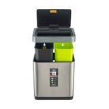  Thùng rác cảm ứng 2 ngăn Hiro Mirage 10L+10L 