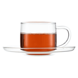  Bộ 6 tách trà kèm đĩa thuỷ tinh Nikko 150 ml 