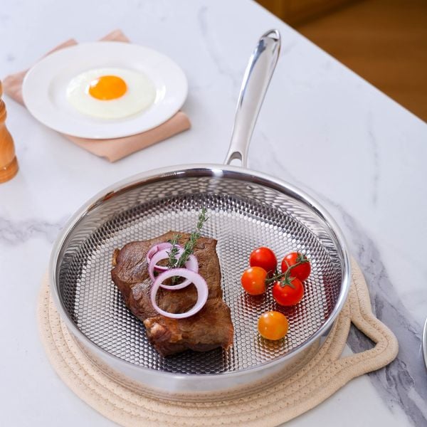  Chảo Inox Nguyên khối 5 lớp Sora 24cm (chảo rán) 