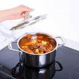  Nồi Inox Nguyên khối 5 lớp Sora 20cm 