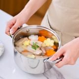  Nồi Inox Nguyên khối 5 lớp Sora 20cm 