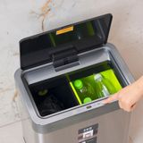  Thùng rác cảm ứng 2 ngăn Hiro Mirage 10L+10L 
