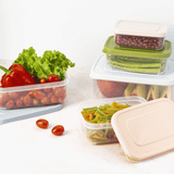  Bộ 6 hộp thực phẩm chữ nhật Hokkaido 500-750-1000-1500-2000-2500ml 