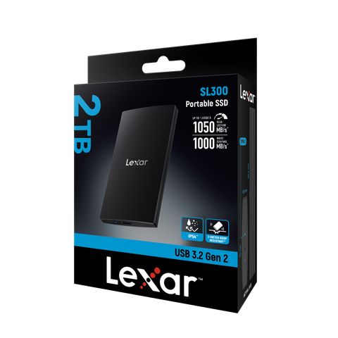 Ổ cứng di động Lexar SL300 Portable SSD 2TB Black
