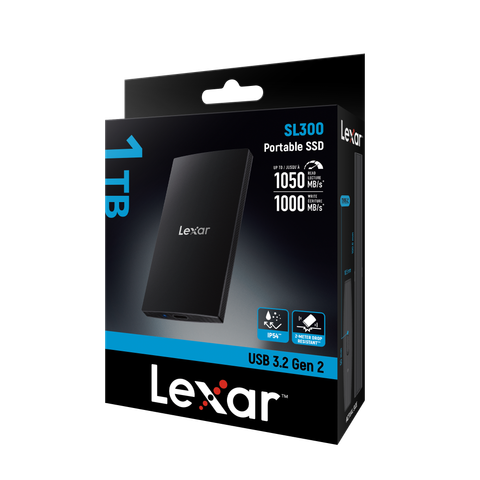 Ổ cứng di động Lexar SL300 Portable SSD 1TB Black
