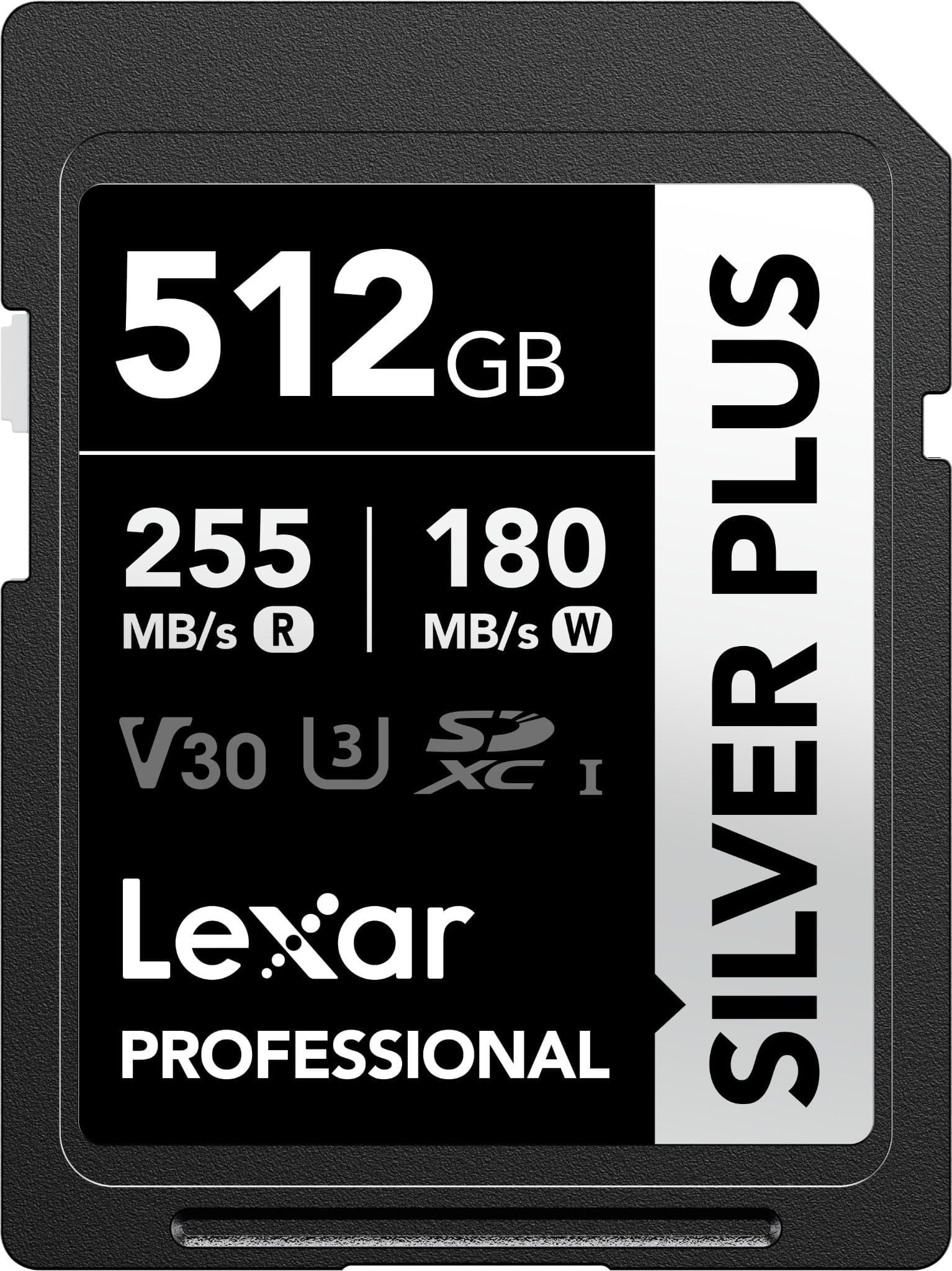 Thẻ nhớ Lexar Professional Silver Plus SDXC UHS-I V30 512GB