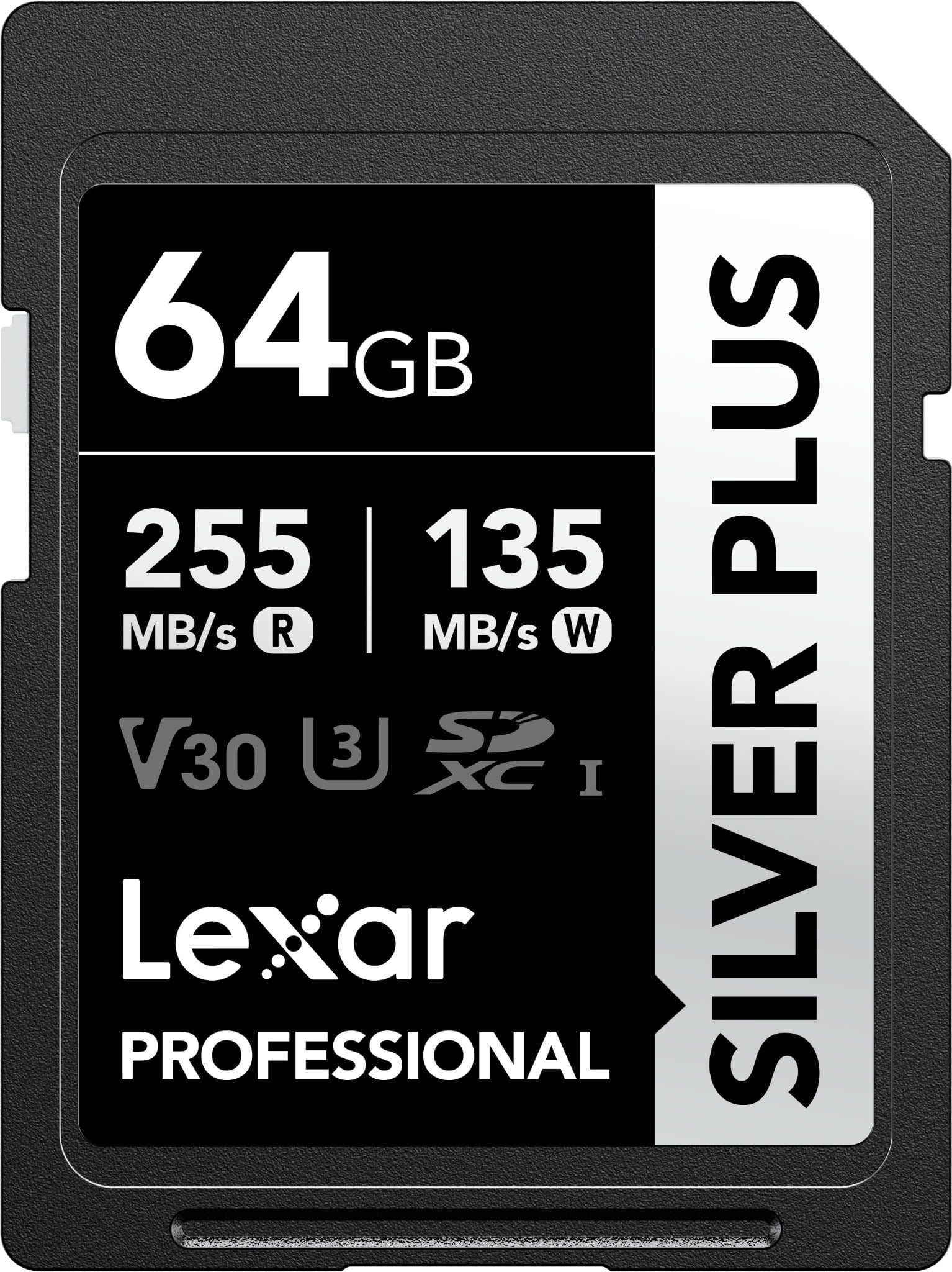 Thẻ nhớ Lexar Professional Silver Plus SDXC UHS-I V30 64GB