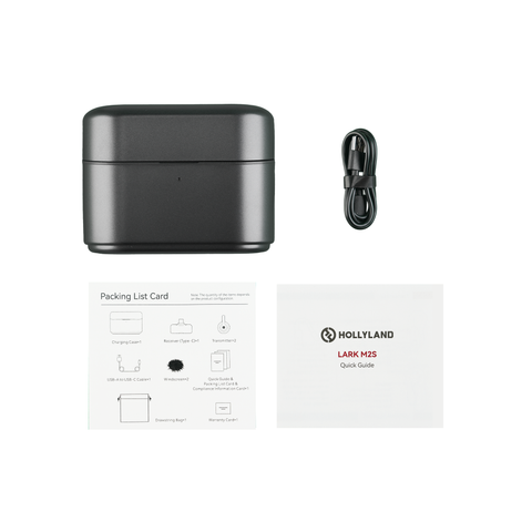  Bộ Micro không dây Hollyland LARK M2S Duo (USB-C RX) màu Space Gray 