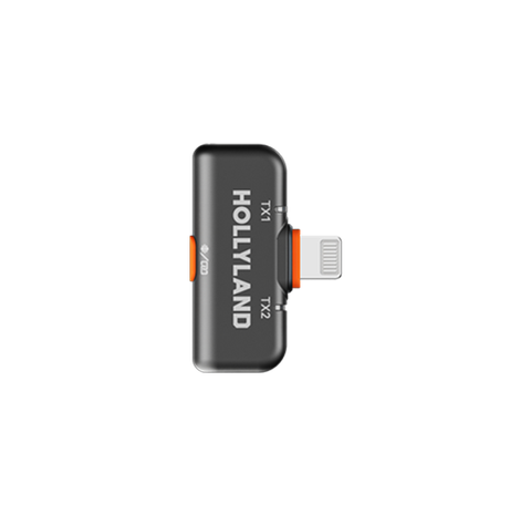  Bộ Micro không dây Hollyland Lark M2S Combo (Camera RX, USB-C RX, cáp USB-C - Lightning) màu Space Gray 