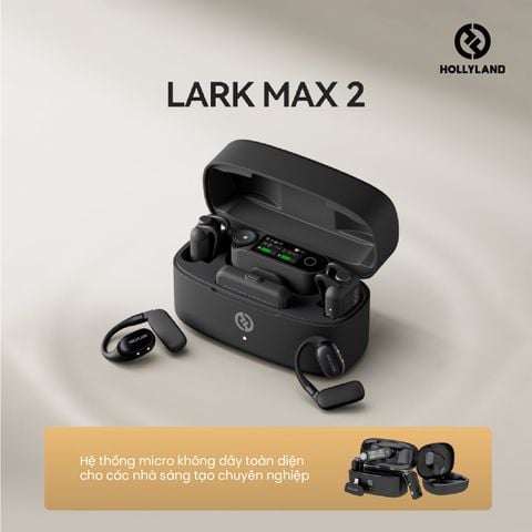 Bộ Micro không dây Hollyland Lark MAX 2 Combo (Camera RX, USB-C RX) màu Space Gray