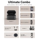Bộ Micro không dây Hollyland Lark M2S Ultimate Combo (Camera RX, USB-C RX, Lightning RX) màu Space Gray