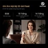 Bộ Micro không dây Hollyland Lark MAX 2 Solo (Camera RX) màu Space Gray
