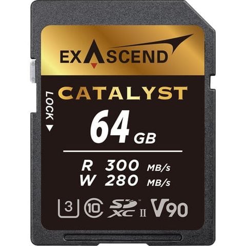  Thẻ nhớ Exascend 64GB Catalyst UHS-II SD card V90 