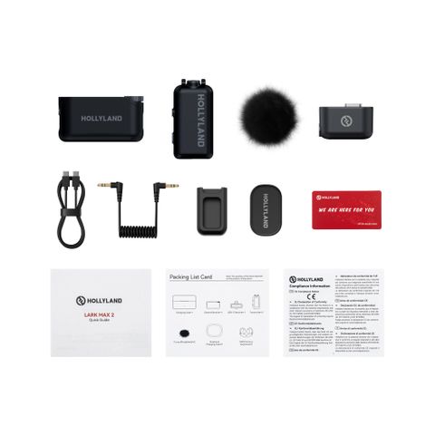  Bộ Micro không dây Hollyland LARK MAX 2 Solo (Camera RX) Space Gray 