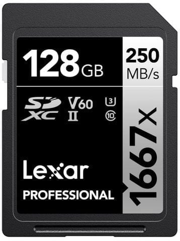 Thẻ nhớ Lexar Professional 1667x SDXC UHS-II V60 128GB