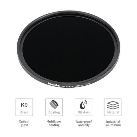 Kính lọc Haida Slim PROII Multi-coating ND 0.9 (8x) Filter 77mm 