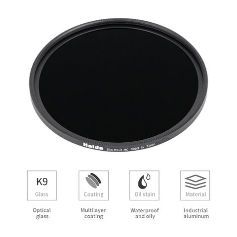  Kính lọc Haida Slim PROII Multi-coating ND 1.8 (64x) Filter 77mm 