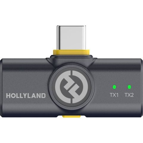  Bộ Micro không dây Hollyland Lark M2 (USB-C RX) Duo Lavalier màu Shine Charcoal 