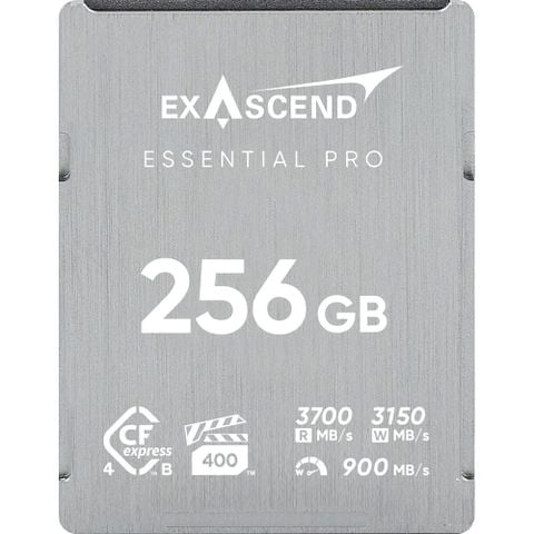  Thẻ nhớ CFexpress (Type B) - Essential Pro (Gen 4) - 256GB hiệu Exascend, model: EXPC4EB256GB 
