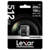  Thẻ nhớ Lexar 512GB Professional SILVER PLUS UHS-I SDXC Card V30 