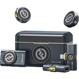  Bộ Micro không dây Hollyland Lark M2 (USB-C RX) Duo Lavalier màu Shine Charcoal 