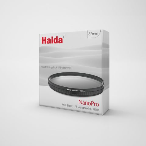 Kính lọc Haida NanoPro Mist Black 1/8 Variable ND Filter 82mm