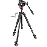  Bộ chân máy quay Manfrotto 500 Fluid Video Head & 190X Video Aluminum Tripod (Leveling Column) 