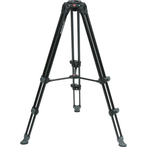  Bộ chân máy quay Manfrotto MVH500A & MVT502AM Aluminium Twin Leg Tripod (Middle Spreader) 
