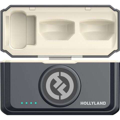  Bộ Micro không dây Hollyland Lark M2 (USB-C RX) Duo Lavalier màu Shine Charcoal 