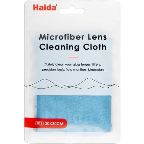  Khăn lau ống kính Haida Microfiber Lens Cleaning Cloth 30x30cm (Blue) 