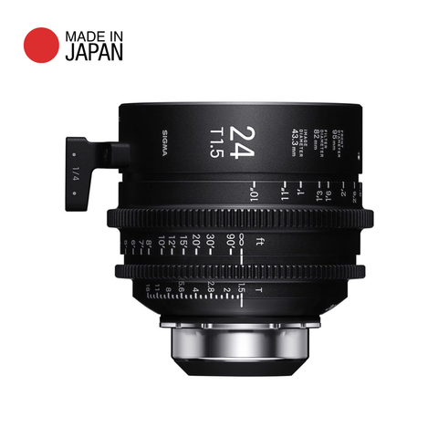 Ống kính Cine Sigma 24mm T1.5 FF High Speed Prime with i-Technology ngàm PL (Feet)