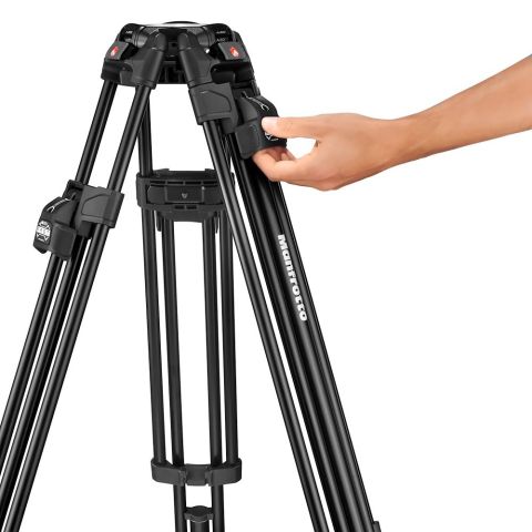  Bộ chân máy quay Manfrotto 504X & Alu Fast Twin 
