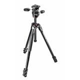  Bộ chân máy ảnh Manfrotto 290 Xtra Aluminium 3-Sections Tripod &  MH804 3-Way Head Black 