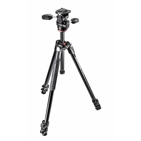  Bộ chân máy ảnh Manfrotto 290 Xtra Aluminium 3-Sections Tripod &  MH804 3-Way Head Black 
