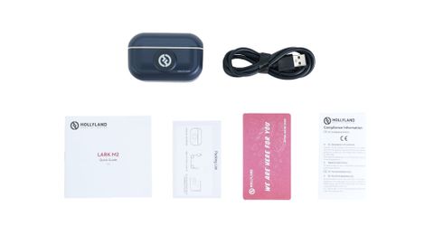  Bộ Micro không dây Hollyland Lark M2 (USB-C RX) Duo Lavalier màu Shine Charcoal 