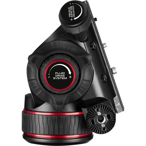  Bộ chân máy Manfrotto Nitrotech 608 Fluid Video Head and Aluminum Twin Leg Tripod with Ground Spreader 