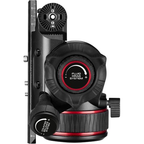  Bộ chân máy Manfrotto Nitrotech 612 Fluid Video Head and Aluminum Twin Leg Tripod with Ground Spreader 