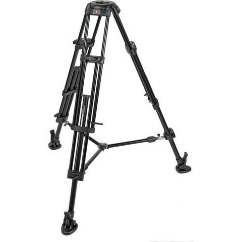  Bộ chân máy ảnh Manfrotto MVH502A Fluid Head & 546B Aluminium Tripod  Black (Sliding Plate) 