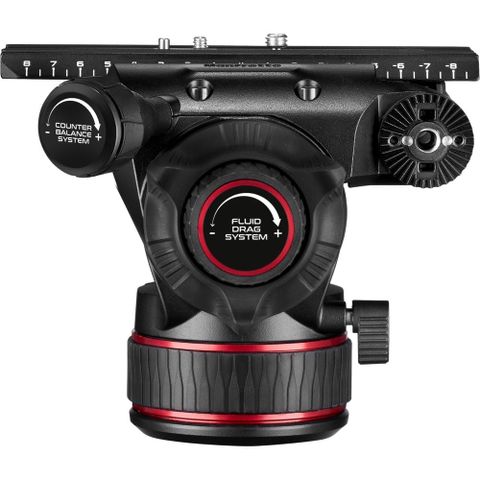  Bộ chân máy Manfrotto Nitrotech 612 Fluid Video Head and Carbon Fiber Twin Leg Tripod with Ground Spreader 
