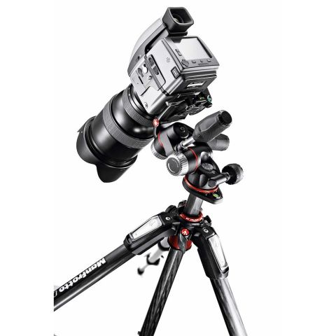  Chân máy ảnh Manfrotto 055 Carbon Fiber 3-Sections Tripod Black 