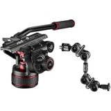 Bộ chân máy Manfrotto Nitrotech 612 Fluid Video Head and Carbon Fiber Twin Leg Tripod with Ground Spreader 