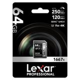  Thẻ nhớ Lexar Professional 1667x SDXC UHS-II V60 256GB 