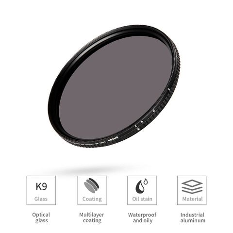  Kính lọc Haida PROII Variable ND Filter 72mm 