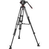  Bộ chân máy Manfrotto 504X Fluid Video Head & Aluminium Twin Tripod  Black (Mid-Level Spreader) 