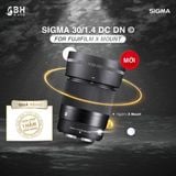  Ống kính Sigma 30mm F1.4 DC DN Contemporary ngàm L 
