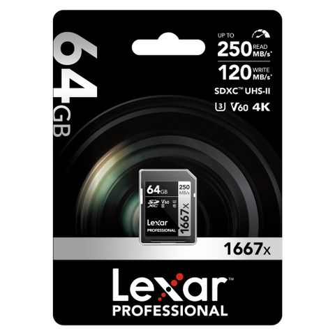  Thẻ nhớ Lexar Professional 1667x UHS-II SDXC Card V60 